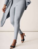 Keep It Moving Pant in sleek gray paired with stylish heels, showcasing modern slim silhouette and versatile design.