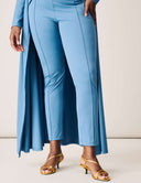 Promise Me Nothing Set - Marina featuring a high-waisted pant with tapered leg and golden strappy heels.