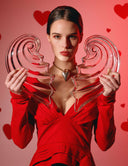 Model is wearing the Promise Me Nothing Top in Rosso