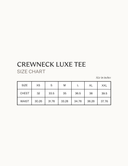 Crewneck Luxe Tee - White