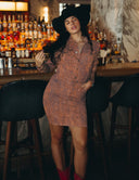 kendall denim mini dress ALICE + OLIVIA Kendall Denim Halter Mini Dress