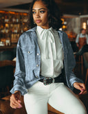 Denim Jacket - Blue Acid Wash