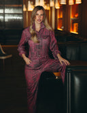 Denim Jumpsuit - Pink/Red Wash