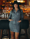Night Out – Blue Denim Mini Dress
