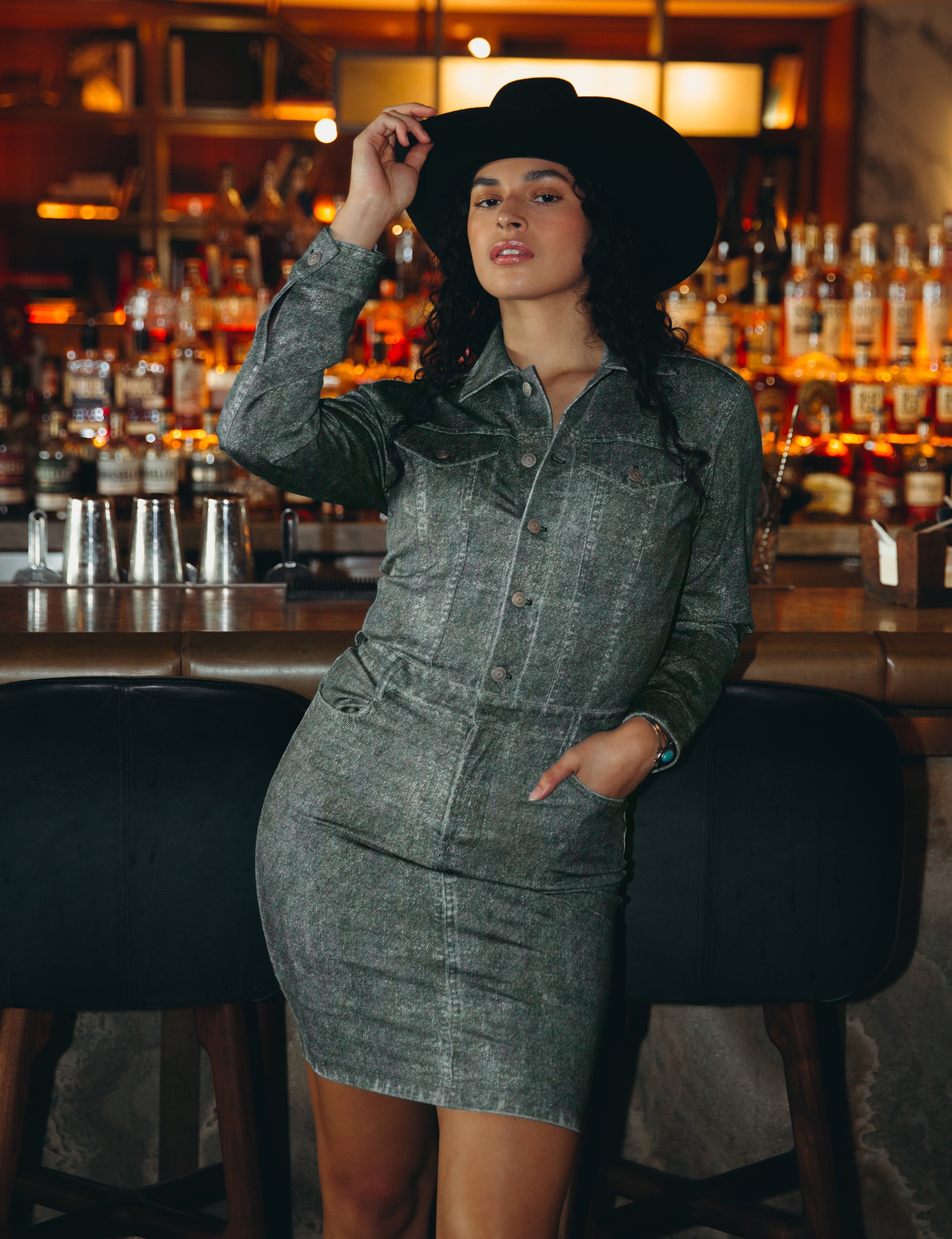 Huntress – Denim Mini Dress