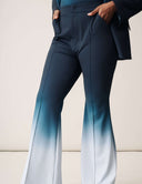 Power Shift Pant in Tropical Fade featuring bell bottom style and front slant pockets.