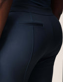 Detail view of the back of Power Shift Pant showcasing the faux back welt pocket and sleek design.