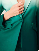 Power Shift Blazer in Tropical Fade, featuring sophisticated tailoring and elegant front button closure.