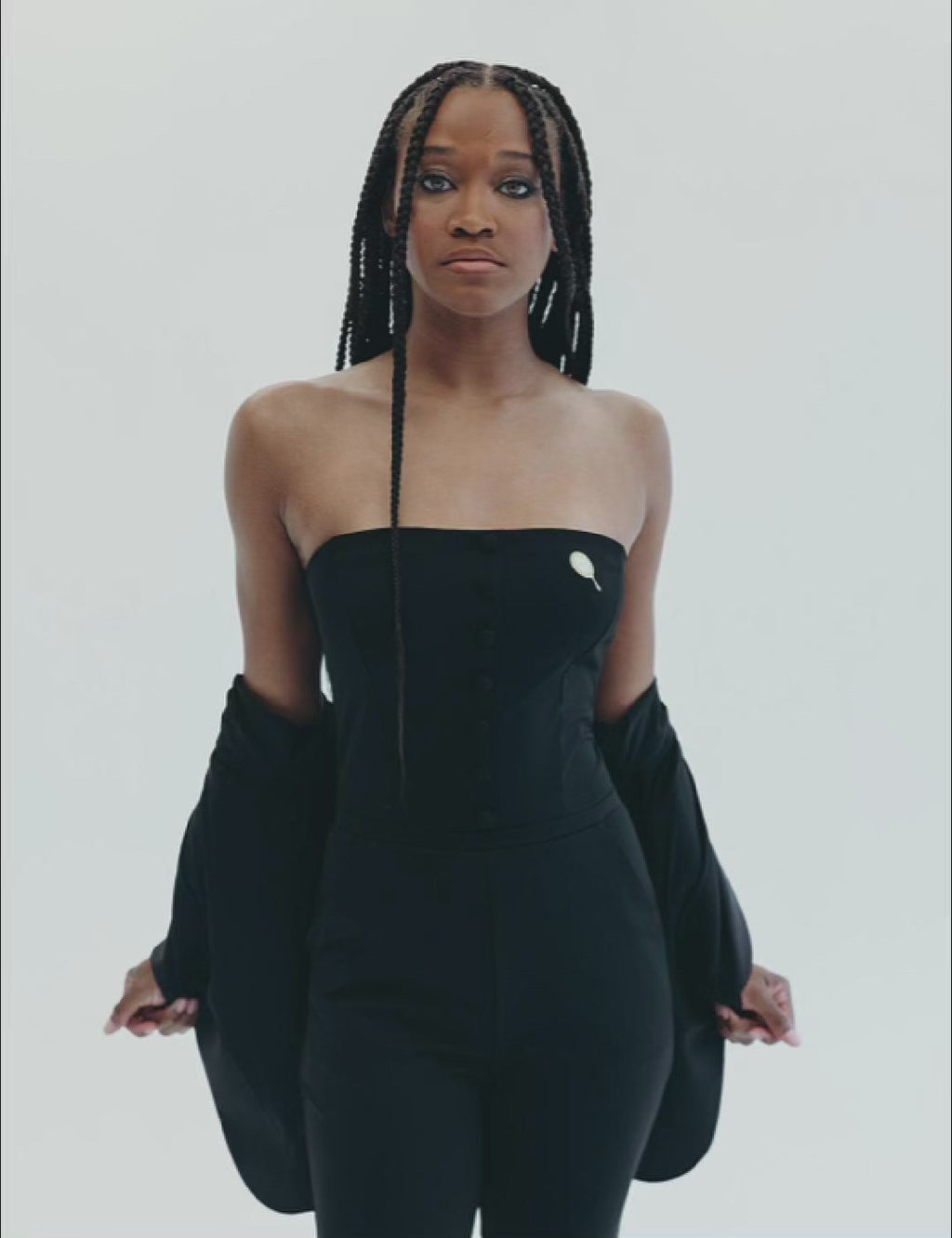 Video of the Look at Me Blazer and Jumpsuit