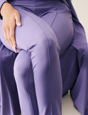 Promise Me Nothing Set - Wisteria high-waisted pant featuring tapered leg and pintuck front seams.