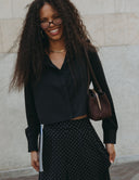 Seeing Double Set - Perfect Repeat/Signature Black Crop Top