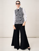 Seeing Double Set - Spotted Twice Vest/Blanc Top/Signature Black Pant