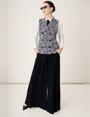 Seeing Double Set - Spotted Twice Vest/Blanc Top/Signature Black Pant