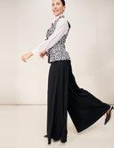 Seeing Double Set - Spotted Twice Vest/Blanc Top/Signature Black Pant