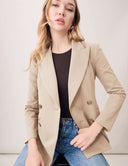 Starry Night Blazer: The Sustainable Edit worn by a model, featuring tailored fit and luxe design details.