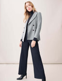 Starry Night Blazer: The Sustainable Edit on a model with modern styling and lightweight fabric.