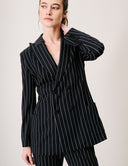 Striped Night Blazer